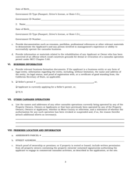 Cannabis Operation Permit Application - Mono County, California, Page 3