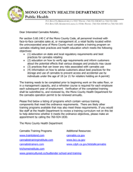 Cannabis Operation Permit Application - Mono County, California, Page 6