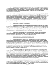 Community Center Use Agreement for All Centers Except Crowley Lake - Mono County, California, Page 3