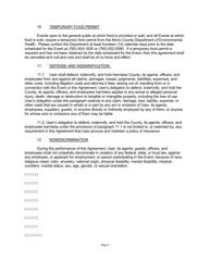 Community Center Use Agreement for All Centers Except Crowley Lake - Mono County, California, Page 6