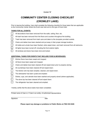 Community Center Use Agreement for Crowley Lake - Mono County, California, Page 10
