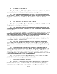 Community Center Use Agreement for Crowley Lake - Mono County, California, Page 4