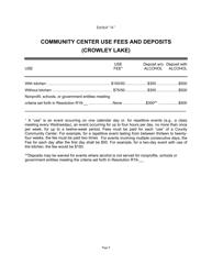 Community Center Use Agreement for Crowley Lake - Mono County, California, Page 9