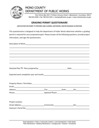 Building Permit Application for New Construction - Mono County, California, Page 17