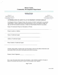 Building Permit Application for New Construction - Mono County, California, Page 7