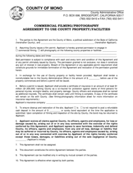 Commercial Filming/Photography Permit Application - Mono County, California, Page 3