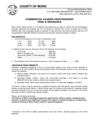 Commercial Filming/Photography Permit Application - Mono County, California, Page 5