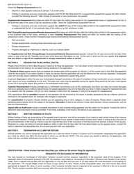 Form BOE-305-AH Assessment Appeal Application - Mono County, California, Page 4