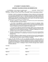 Document preview: Agreement Regarding Defense and Indemnification - Mono County, California