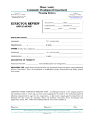 Director Review Application - Mono County, California, Page 4
