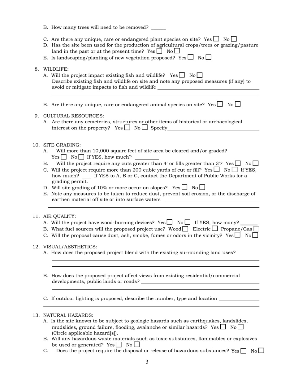 Director Review Application - Mono County, California, Page 7
