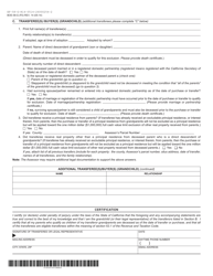 Form BOE-58-G Claim for Reassessment Exclusion for Transfer From Grandparent to Grandchild - Mono County, California, Page 2