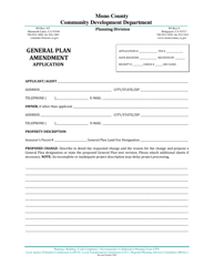 Document preview: General Plan Amendment Application - Mono County, California