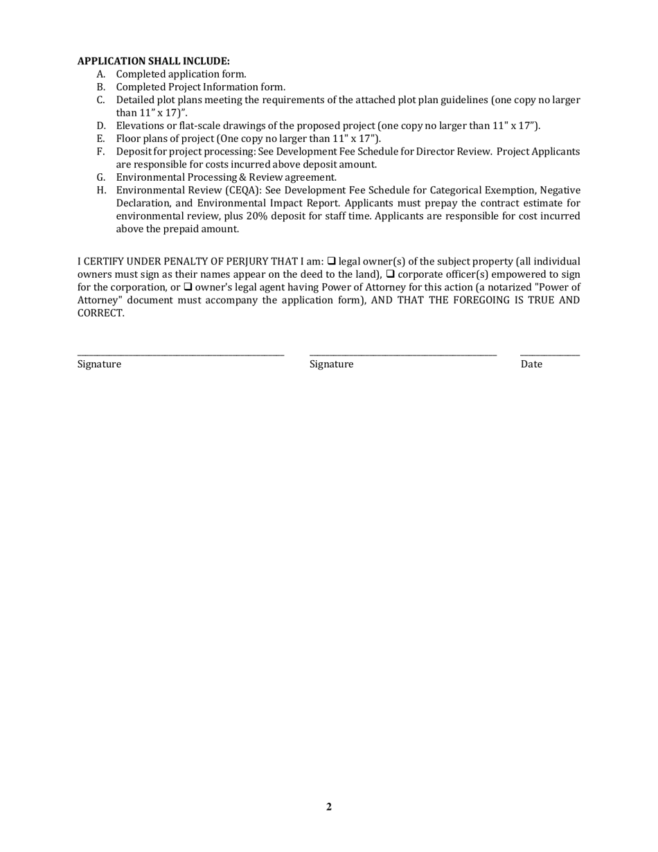 General Plan Amendment Application - Mono County, California, Page 2
