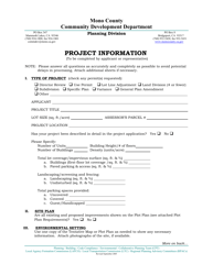 General Plan Amendment Application - Mono County, California, Page 5