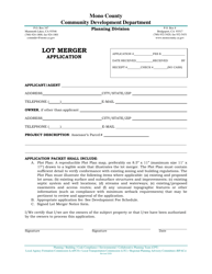 Lot Merger Application - Mono County, California, Page 2