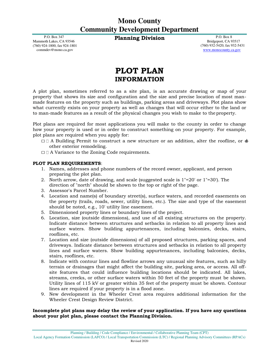 Lot Merger Application - Mono County, California, Page 4