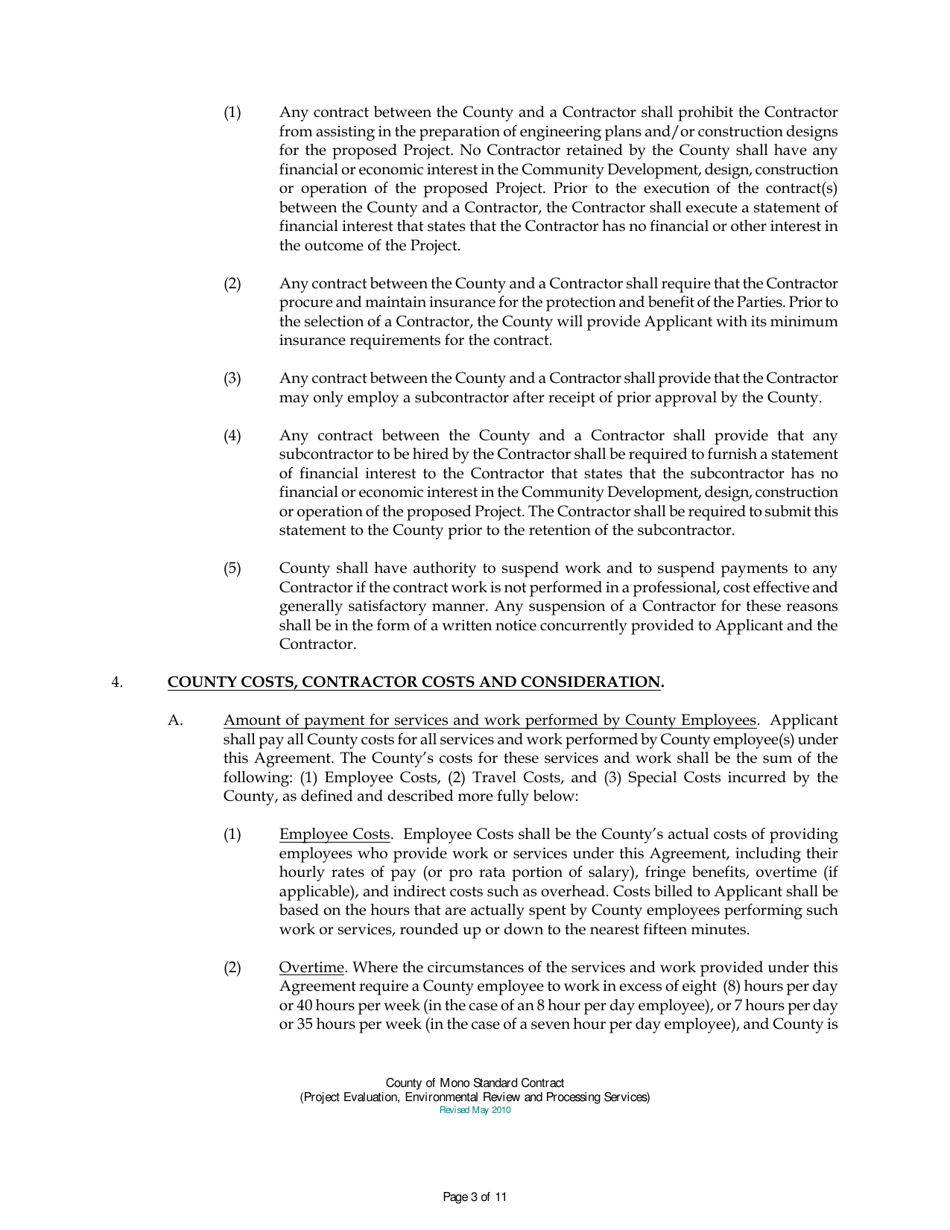 Mining Operations Permit Application - Mono County, California, Page 12
