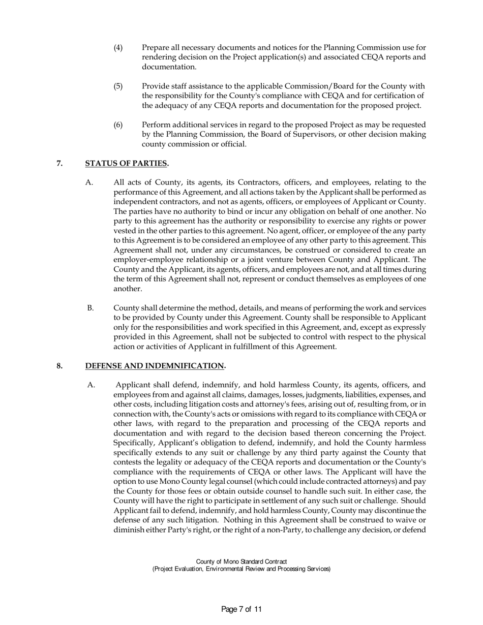 Mining Operations Permit Application - Mono County, California, Page 16
