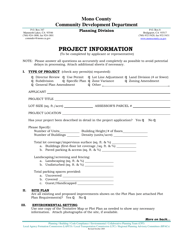 Mining Operations Permit Application - Mono County, California, Page 6