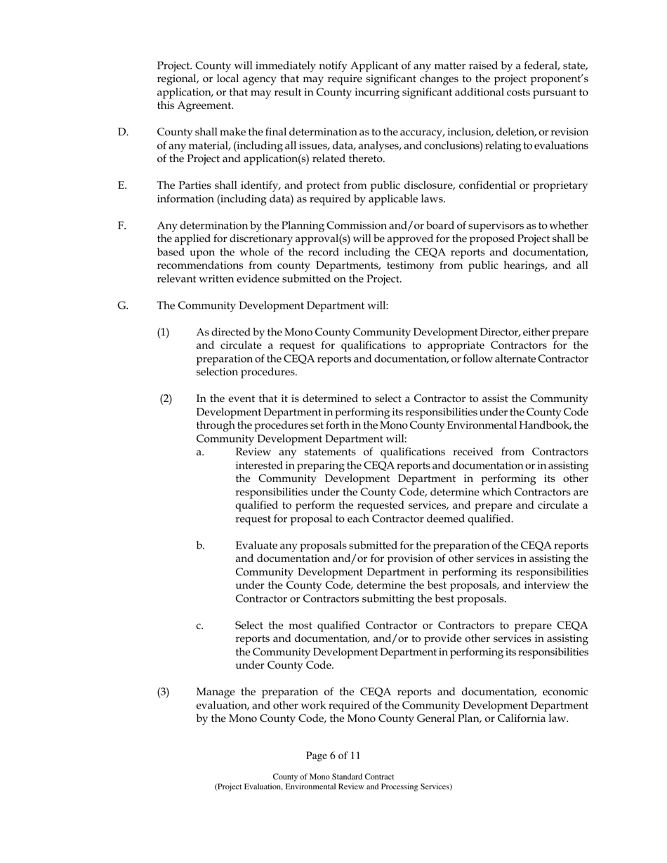 Use Permit Application - Mono County, California, Page 15