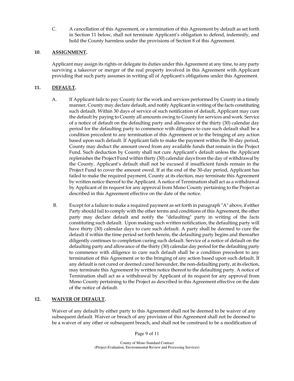 Use Permit Application - Mono County, California, Page 18