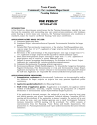 Document preview: Use Permit Application - Mono County, California