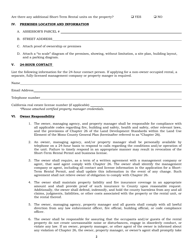 Short-Term Rental Activity Permit Application - Mono County, California, Page 2