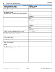 Tier II Qualified Facility Spcc Plan Template - California, Page 11