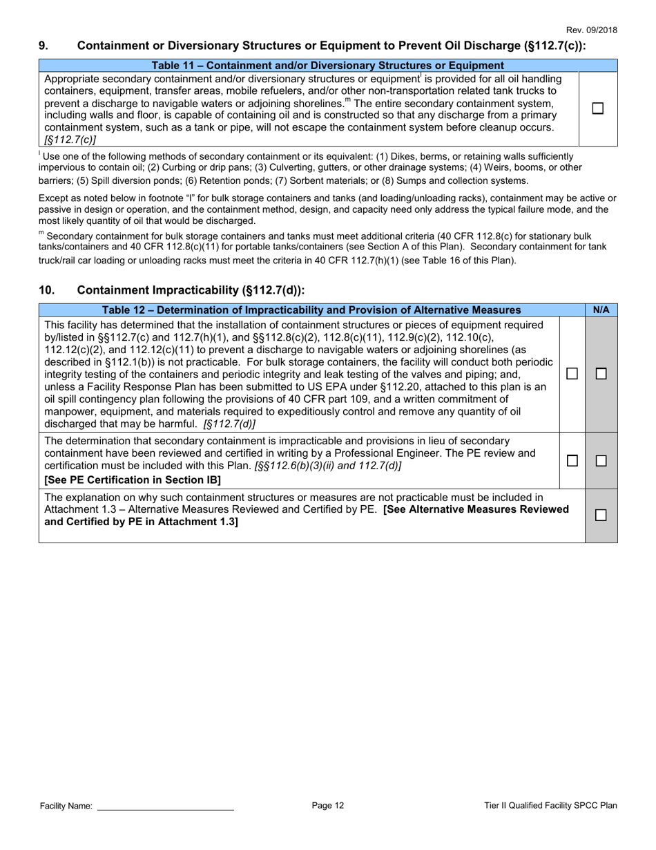 California Tier II Qualified Facility Spcc Plan Template - Fill Out ...