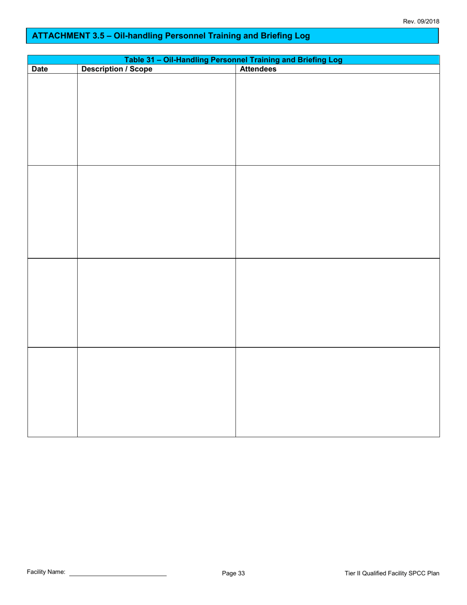 Tier II Qualified Facility Spcc Plan Template - California, Page 35