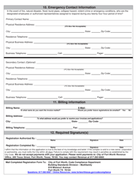 Multi-Family Rental Registration - City of Fort Worth, Texas, Page 5