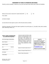 Form DSS-1821 Nc Kids Family Registration Form - North Carolina, Page 4