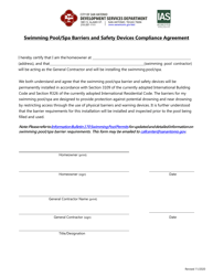 Residential Swimming Pool Permit Application - City of San Antonio, Texas, Page 3