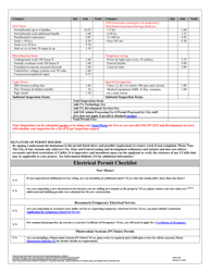 Electrical Permit Application - City of San Antonio, Texas, Page 2