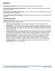 Hazardous Materials Storage Permit Application - Underground Storage Tank (Ust) Program - City of Austin, Texas, Page 9