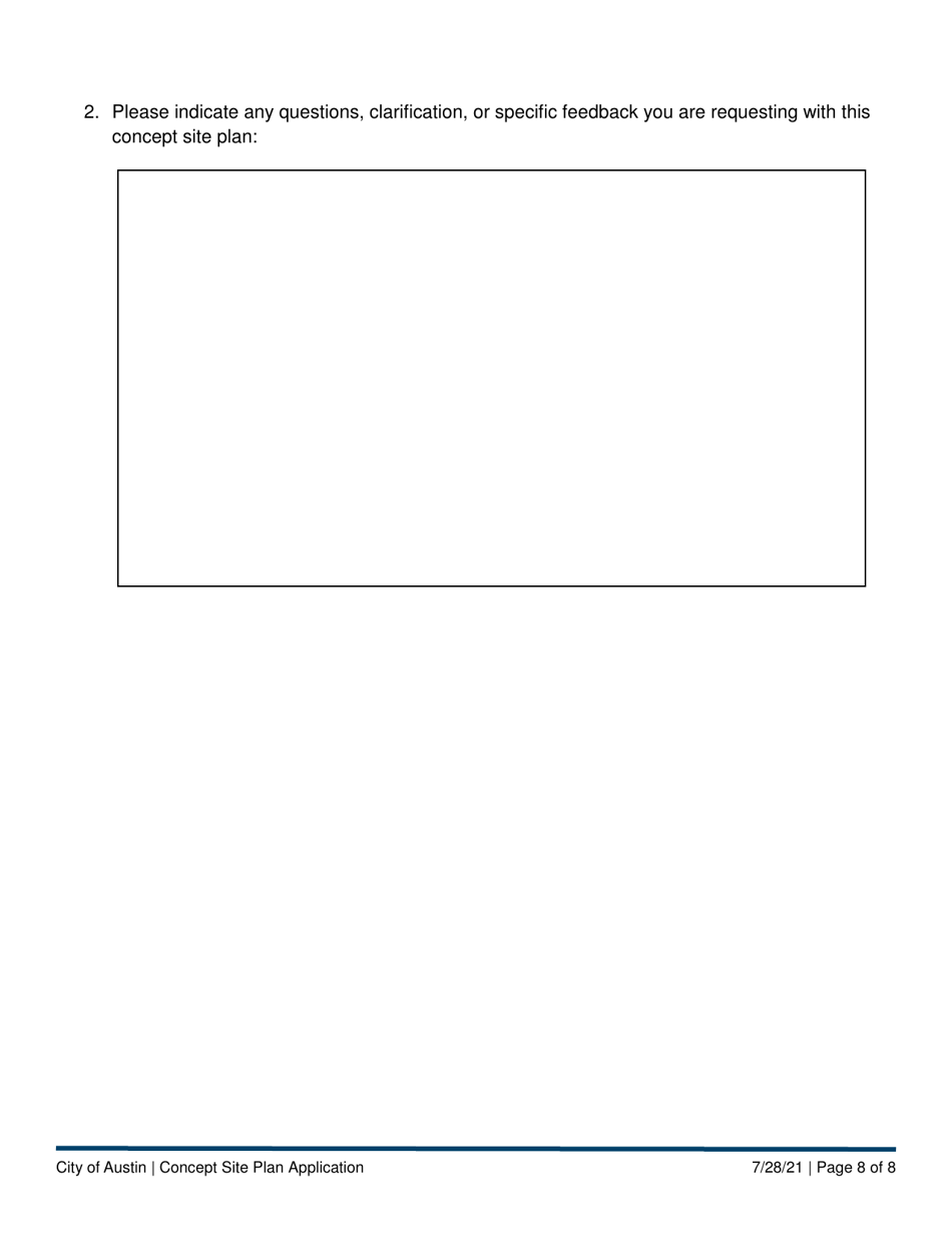 Concept Site Plan Application - City of Austin, Texas, Page 8
