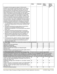 Instructions for Major Drainage and Regional Detention Projects Application - City of Austin, Texas, Page 17