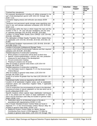 Instructions for Major Drainage and Regional Detention Projects Application - City of Austin, Texas, Page 18