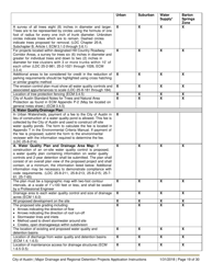 Instructions for Major Drainage and Regional Detention Projects Application - City of Austin, Texas, Page 19