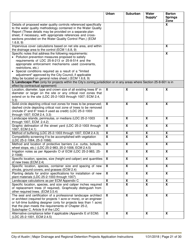 Instructions for Major Drainage and Regional Detention Projects Application - City of Austin, Texas, Page 21