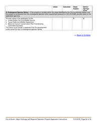 Instructions for Major Drainage and Regional Detention Projects Application - City of Austin, Texas, Page 24