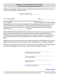 Instructions for Major Drainage and Regional Detention Projects Application - City of Austin, Texas, Page 25