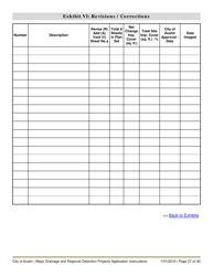 Instructions for Major Drainage and Regional Detention Projects Application - City of Austin, Texas, Page 27