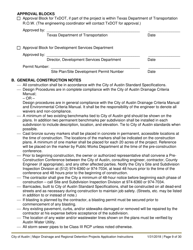 Instructions for Major Drainage and Regional Detention Projects Application - City of Austin, Texas, Page 9
