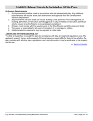 Instructions for Off-Site/Shared Parking Application for Existing Parking - City of Austin, Texas, Page 8