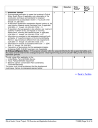 Instructions for Small Project - Fill Application - City of Austin, Texas, Page 16