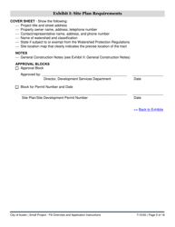 Instructions for Small Project - Fill Application - City of Austin, Texas, Page 5