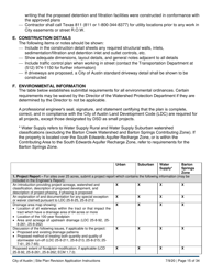 Instructions for Site Plan Revision Application - Consolidated/Non-consolidated - City of Austin, Texas, Page 15