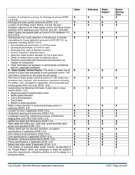 Instructions for Site Plan Revision Application - Consolidated/Non-consolidated - City of Austin, Texas, Page 20